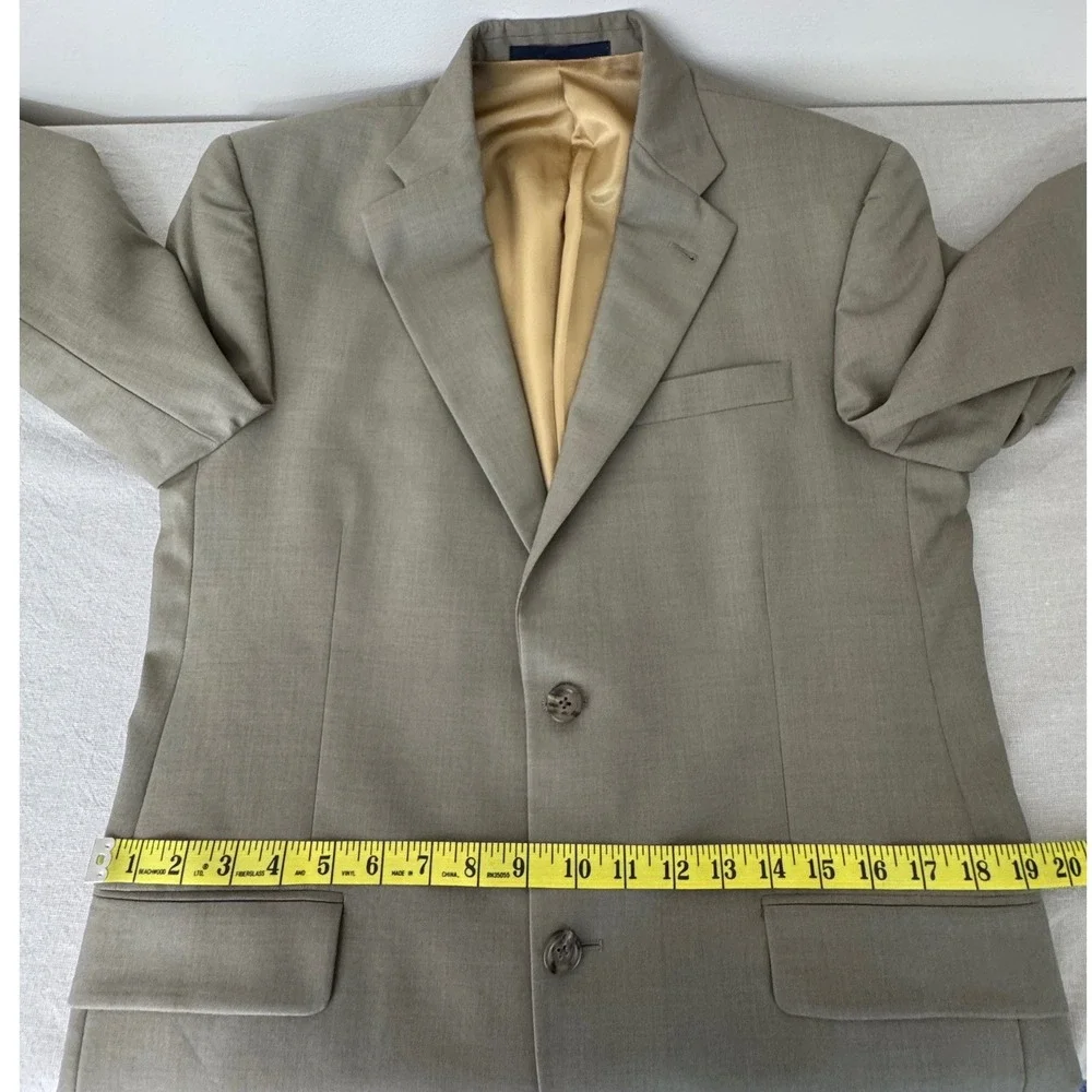 Burberry London Blazer 38S Tan 2 Button Front